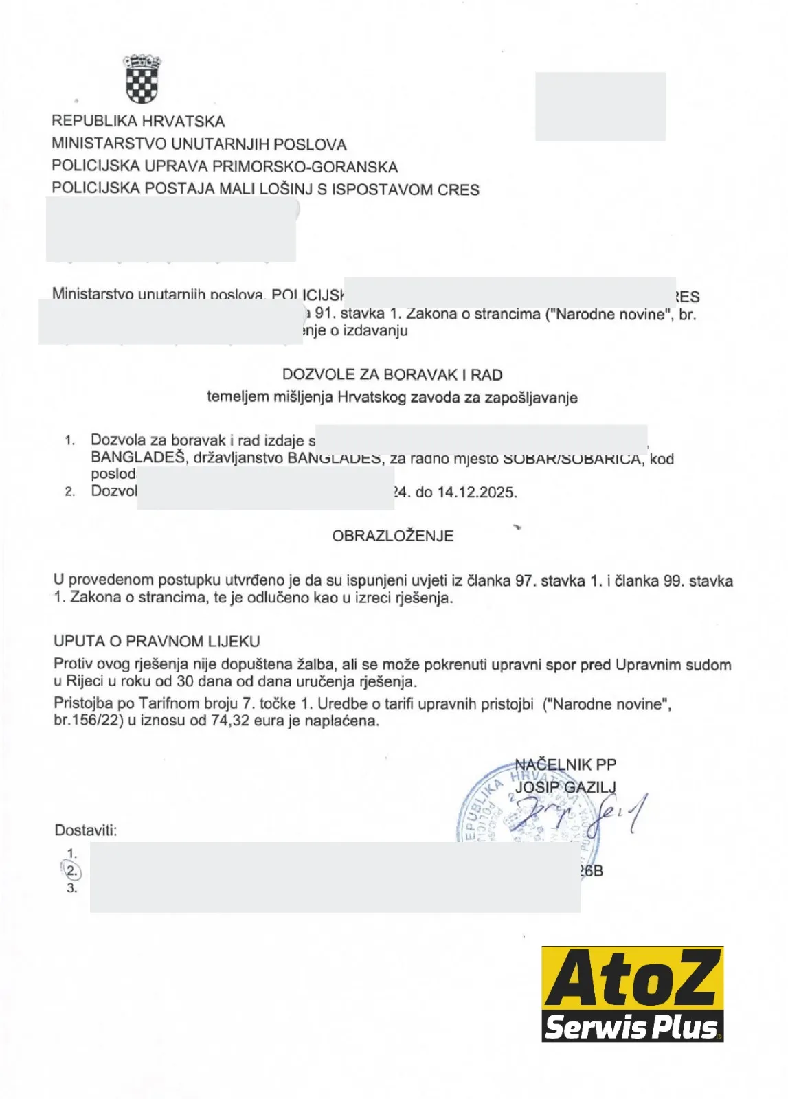 Complete list of Croatia Work Permit Success Stories 1