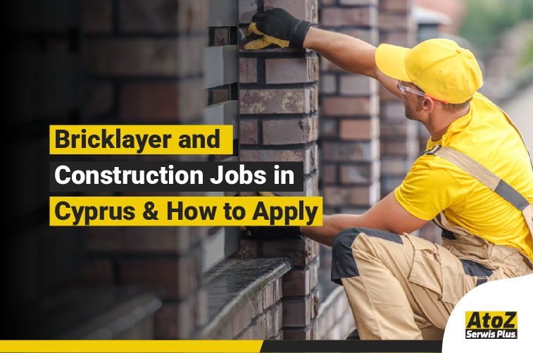 Bricklayer working on a construction project in Cyprus