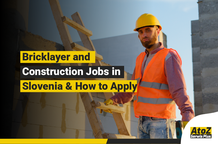 Bricklayer working on a construction project in Slovenia