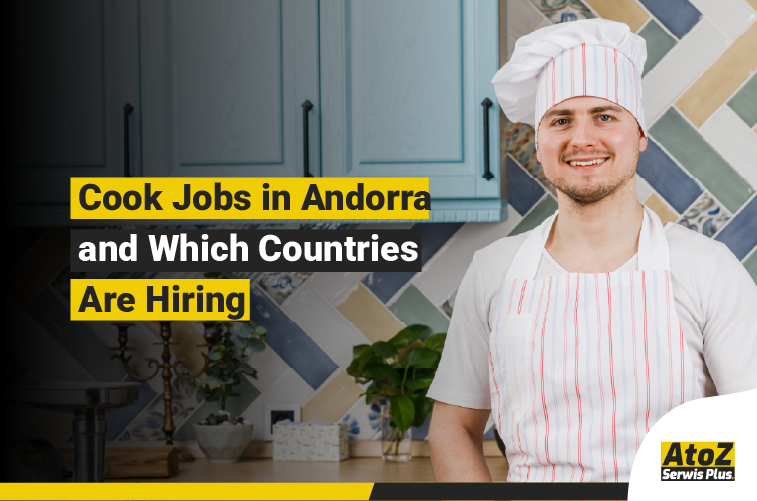Cook preparing food in a professional kitchen in Andorra