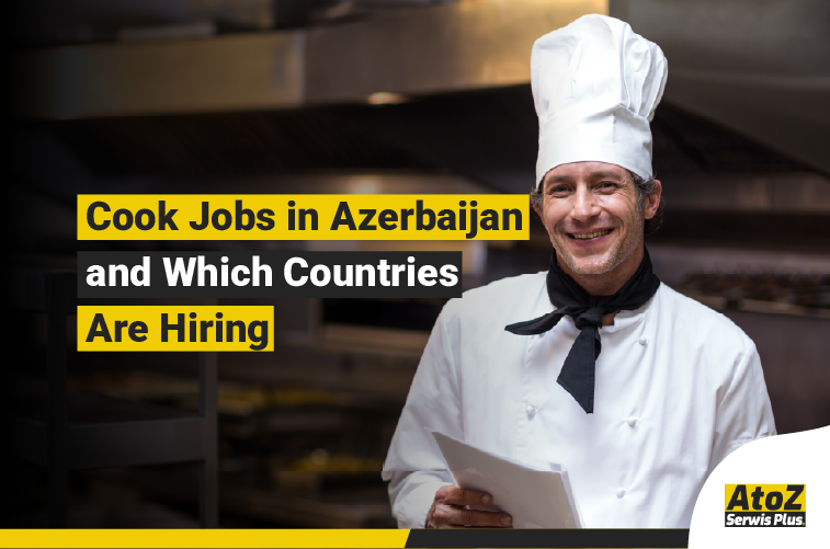Cook preparing food in a professional kitchen in Azerbaijan