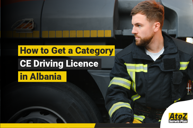 Category CE truck driving licence training in Albania