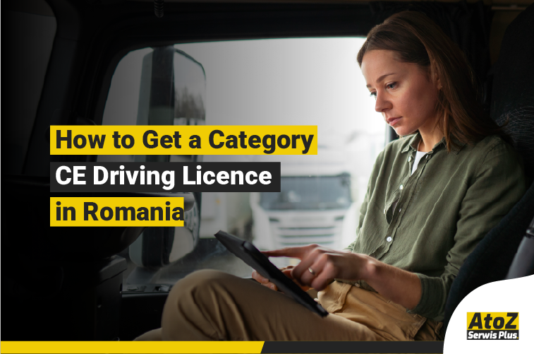 Category CE truck driving licence training in Romania