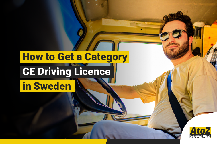 Category CE truck driving licence training in Sweden