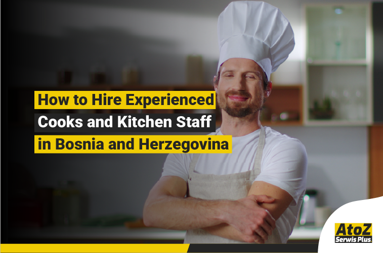 Experienced cooks and kitchen staff working in a professional kitchen in Bosnia and Herzegovina