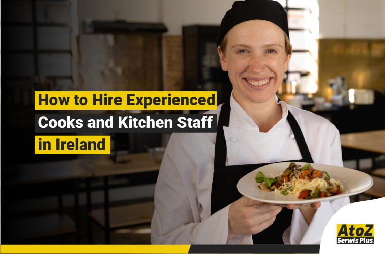 Experienced cooks and kitchen staff working in a professional kitchen in Ireland