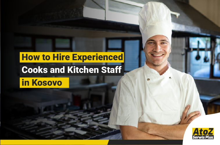 Experienced cooks and kitchen staff working in a professional kitchen in Kosovo