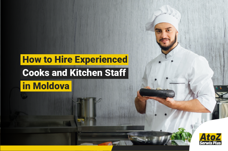 Experienced cooks and kitchen staff working in a professional kitchen in Moldova