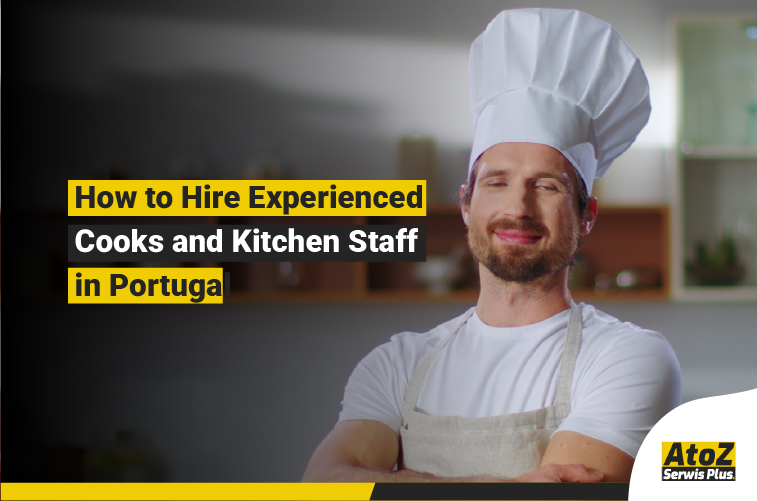 Experienced cooks and kitchen staff working in a professional kitchen in Portugal