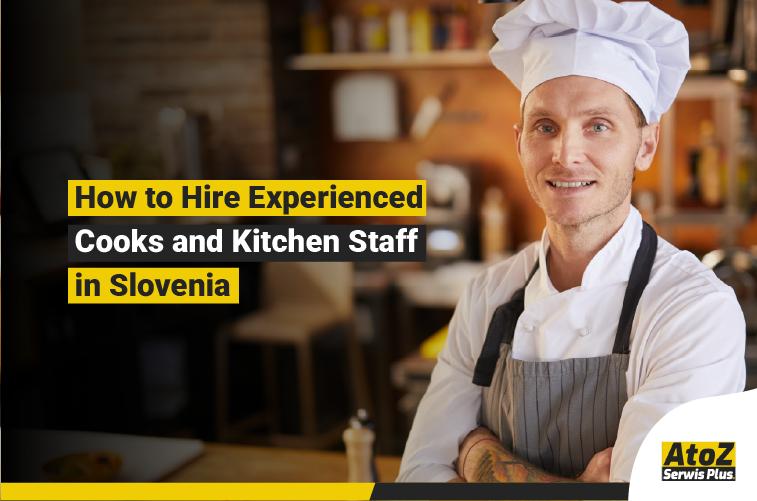 Experienced cooks and kitchen staff working in a professional kitchen in Slovenia