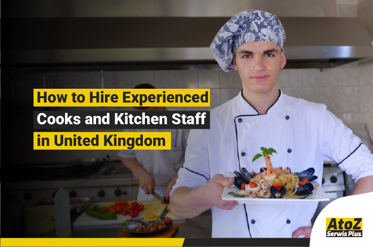 Experienced cooks and kitchen staff working in a professional kitchen in United Kingdom