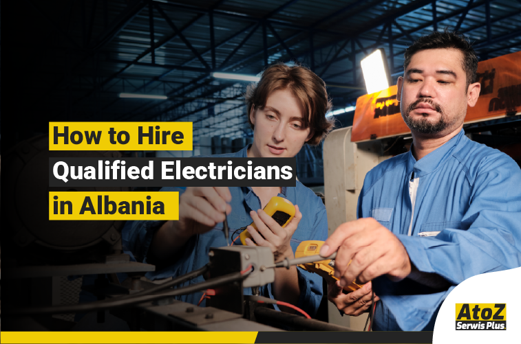 Qualified industrial electrician working in Albania
