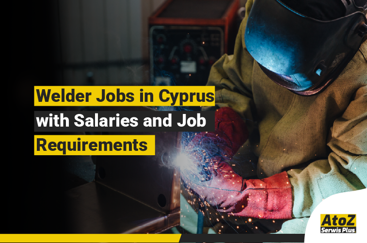 Welder performing industrial welding on a job in Cyprus