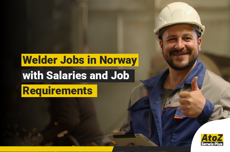 Welder performing industrial welding on a job in Norway