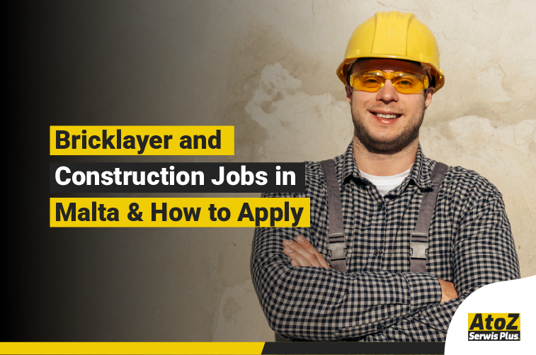 Bricklayer working on a construction project in Malta