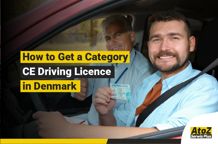 Category CE truck driving licence training in Denmark