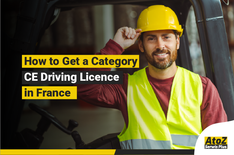 Category CE truck driving licence training in France