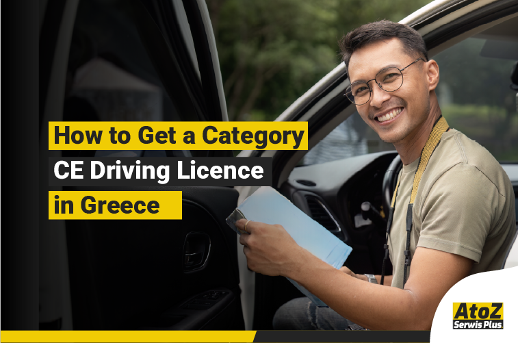 Category CE truck driving licence training in Greece