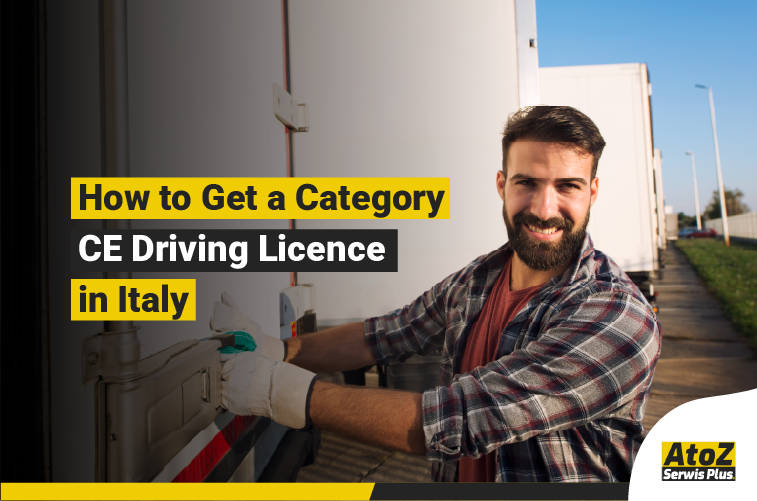 Category CE truck driving licence training in Italy