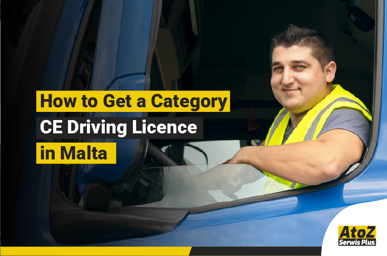 Category CE truck driving licence training in Malta