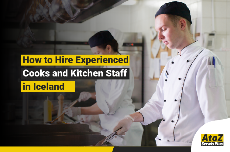Experienced cooks and kitchen staff working in a professional kitchen in Iceland