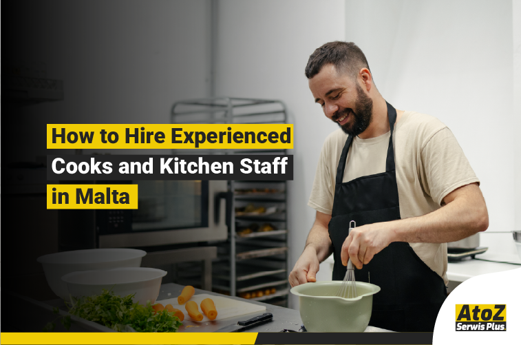 Experienced cooks and kitchen staff working in a professional kitchen in Malta