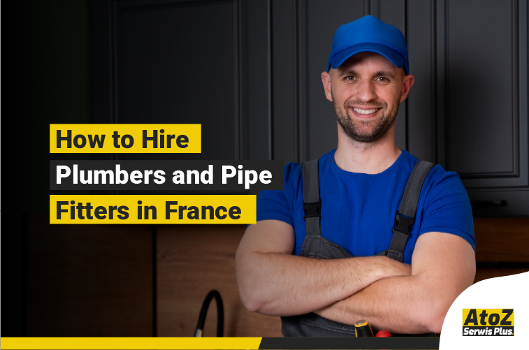 Qualified plumber and pipe fitter working in France