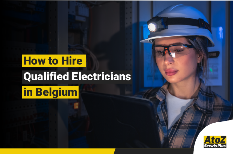 Qualified industrial electrician working in Belgium