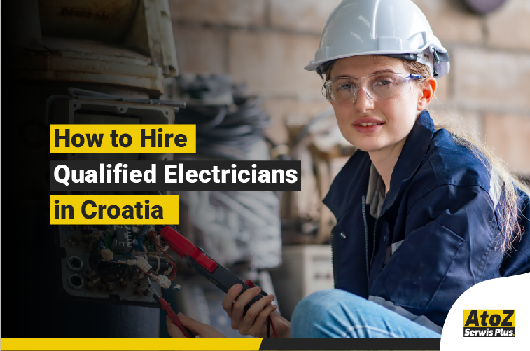 Qualified industrial electrician working in Croatia