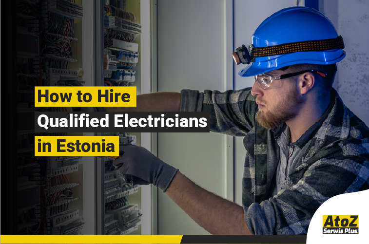 Qualified industrial electrician working in Estonia