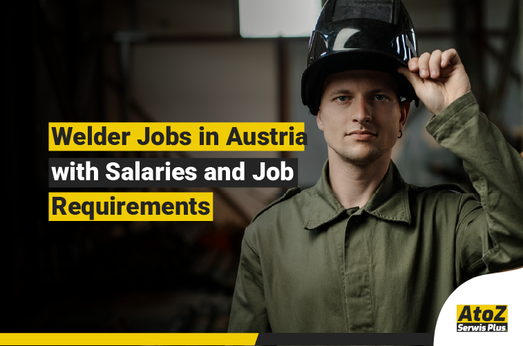 Welder performing industrial welding on a job in Austria