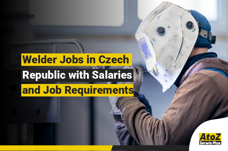 Welder performing industrial welding on a job in Czech Republic