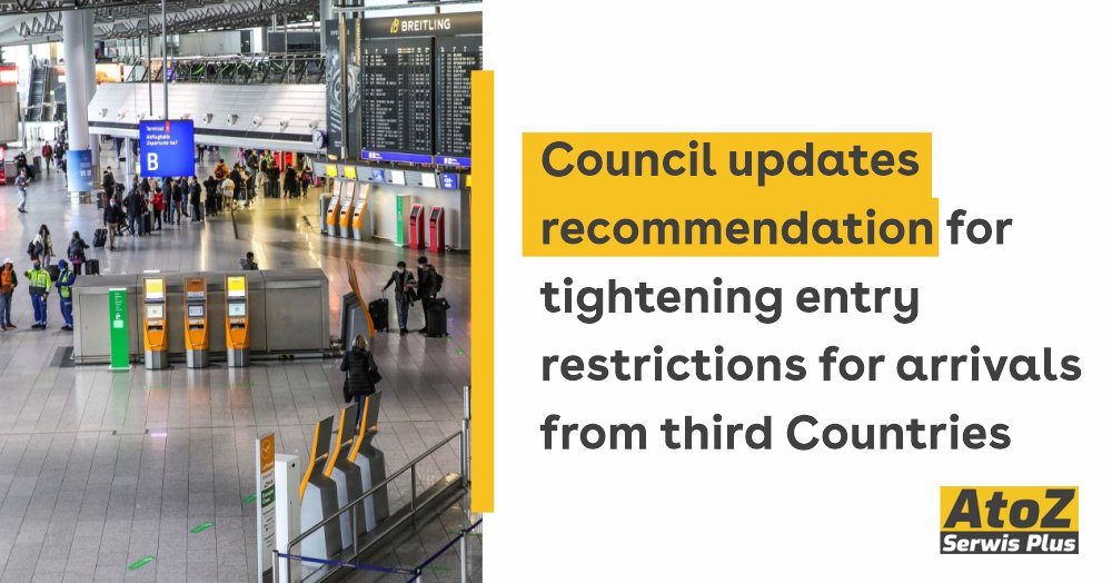 council-updates-recommendation-for-tightening-entry-restrictions-for-arrivals-from-third-countries council-updates-recommendation-for-tightening-entry-restrictions-for-arrivals-from-third-countries